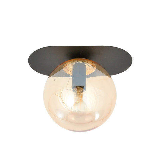 Plaza 1 ceiling lamp black/amber