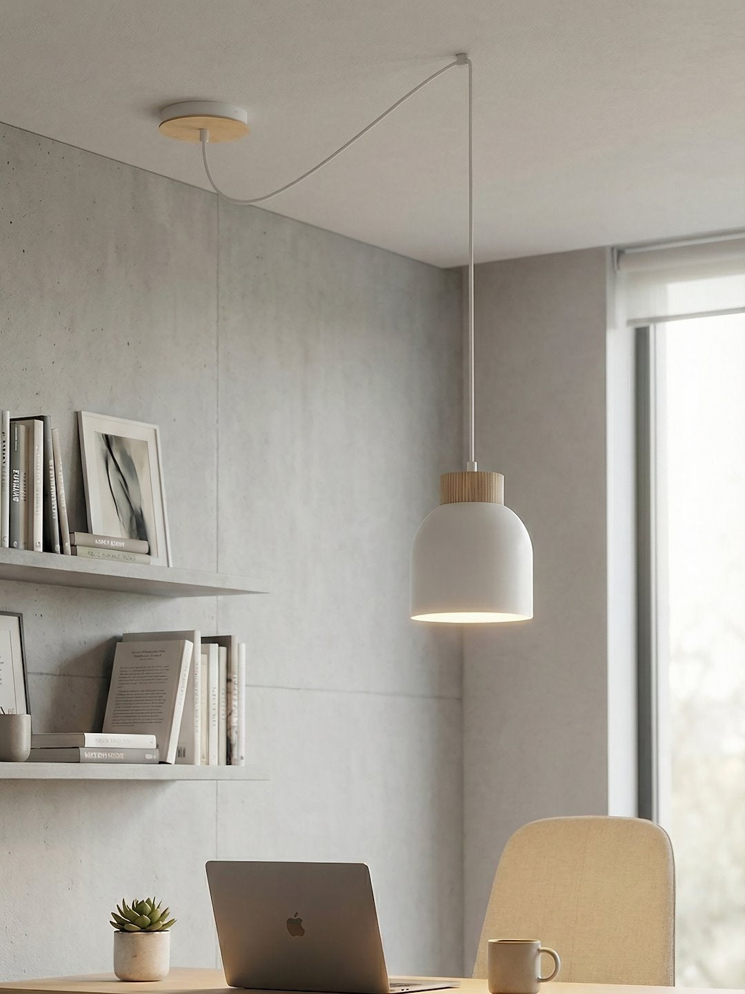 Kru 1 pendant light white