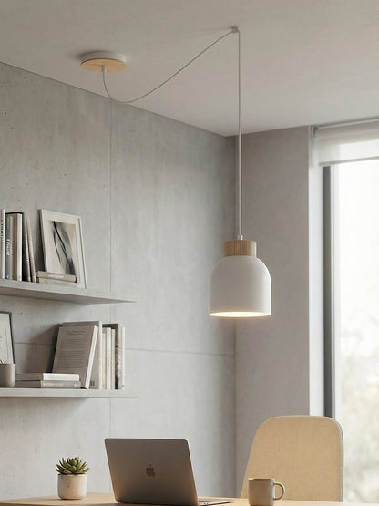 Kru 1 pendant light white