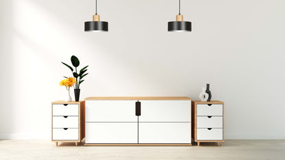 Torin 1 pendant light black