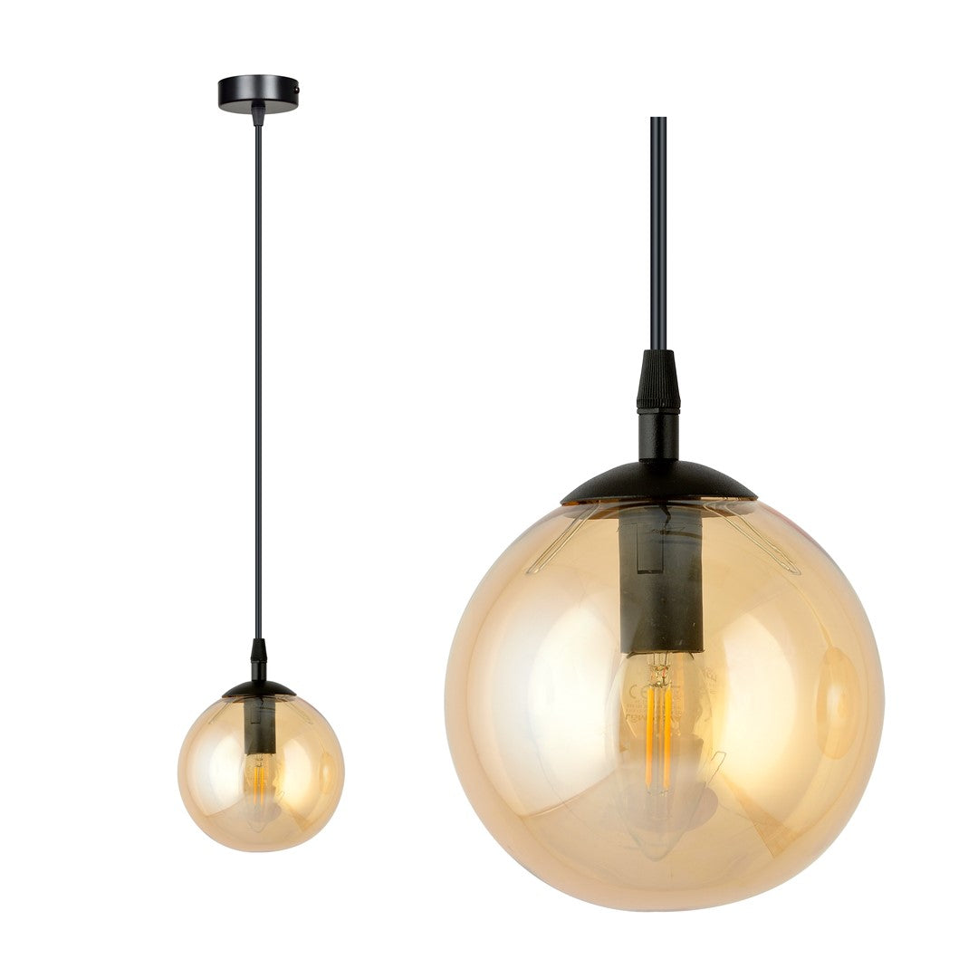 Cosmo 1 pendant light amber