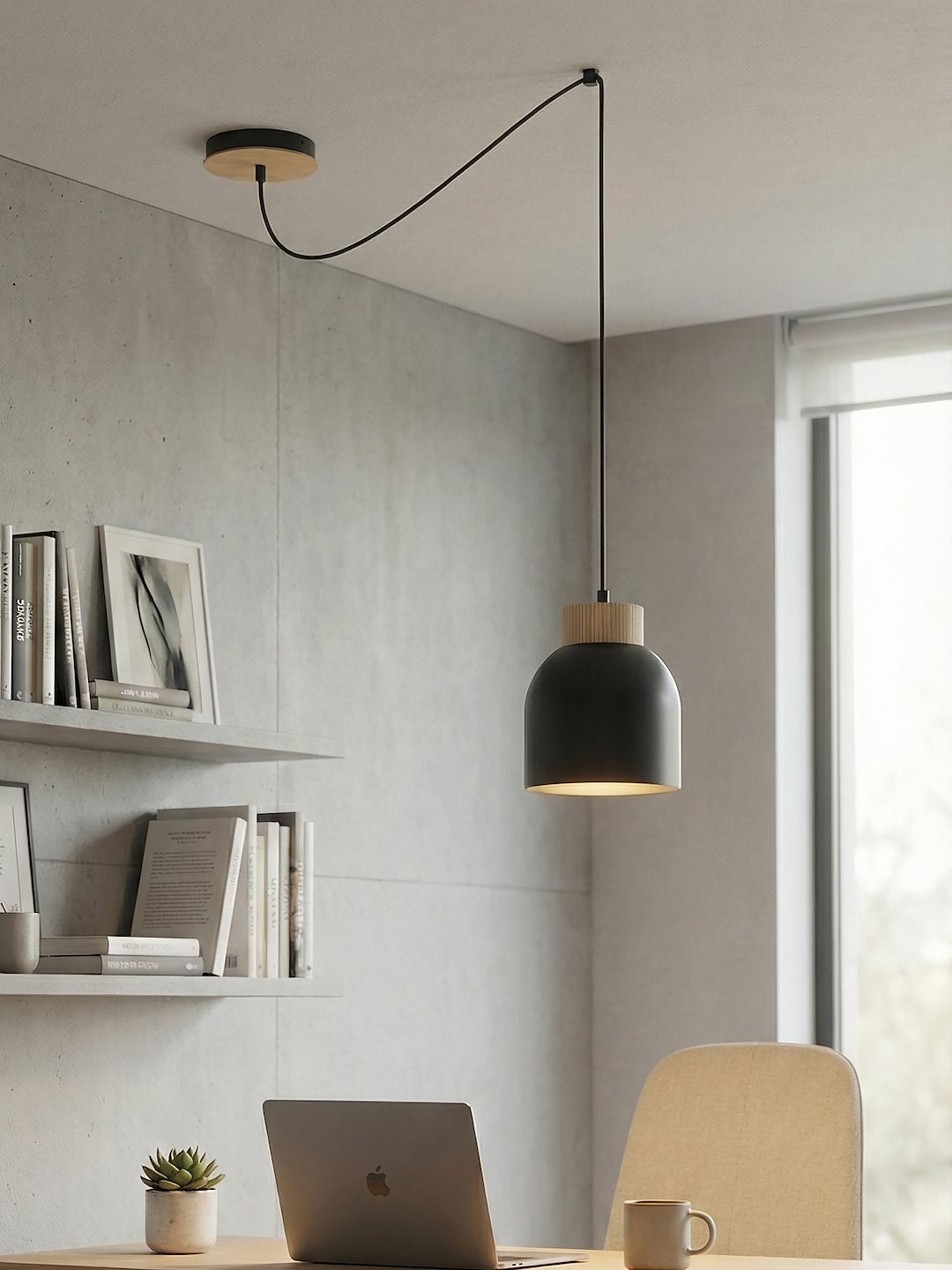 Kru 1 pendant light black