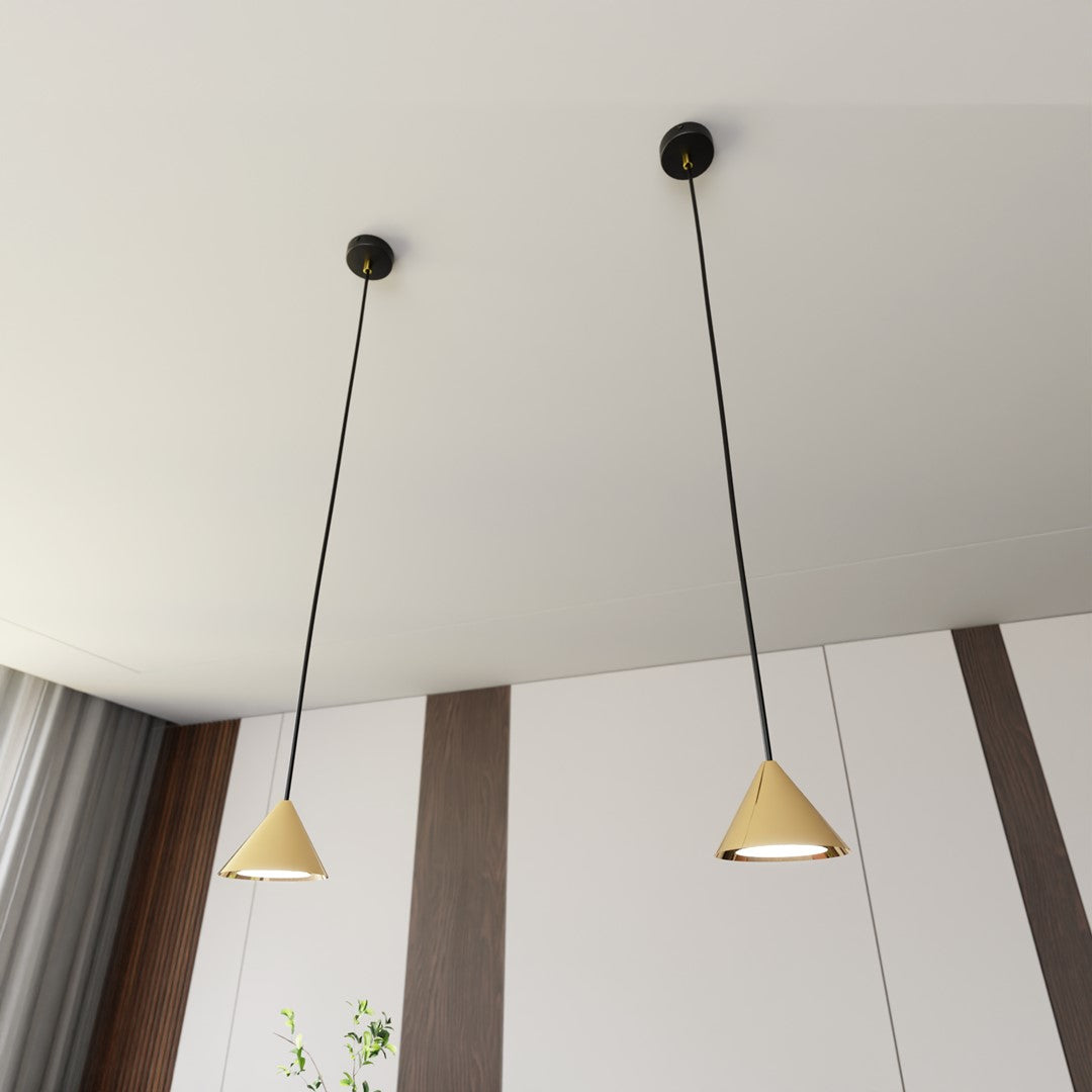 Elit 1 pendant light black/gold