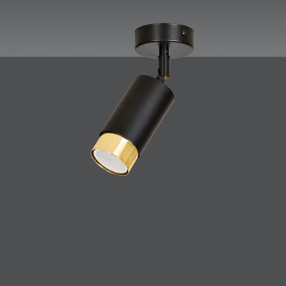 Hiro 1 ceiling spotlight black/gold