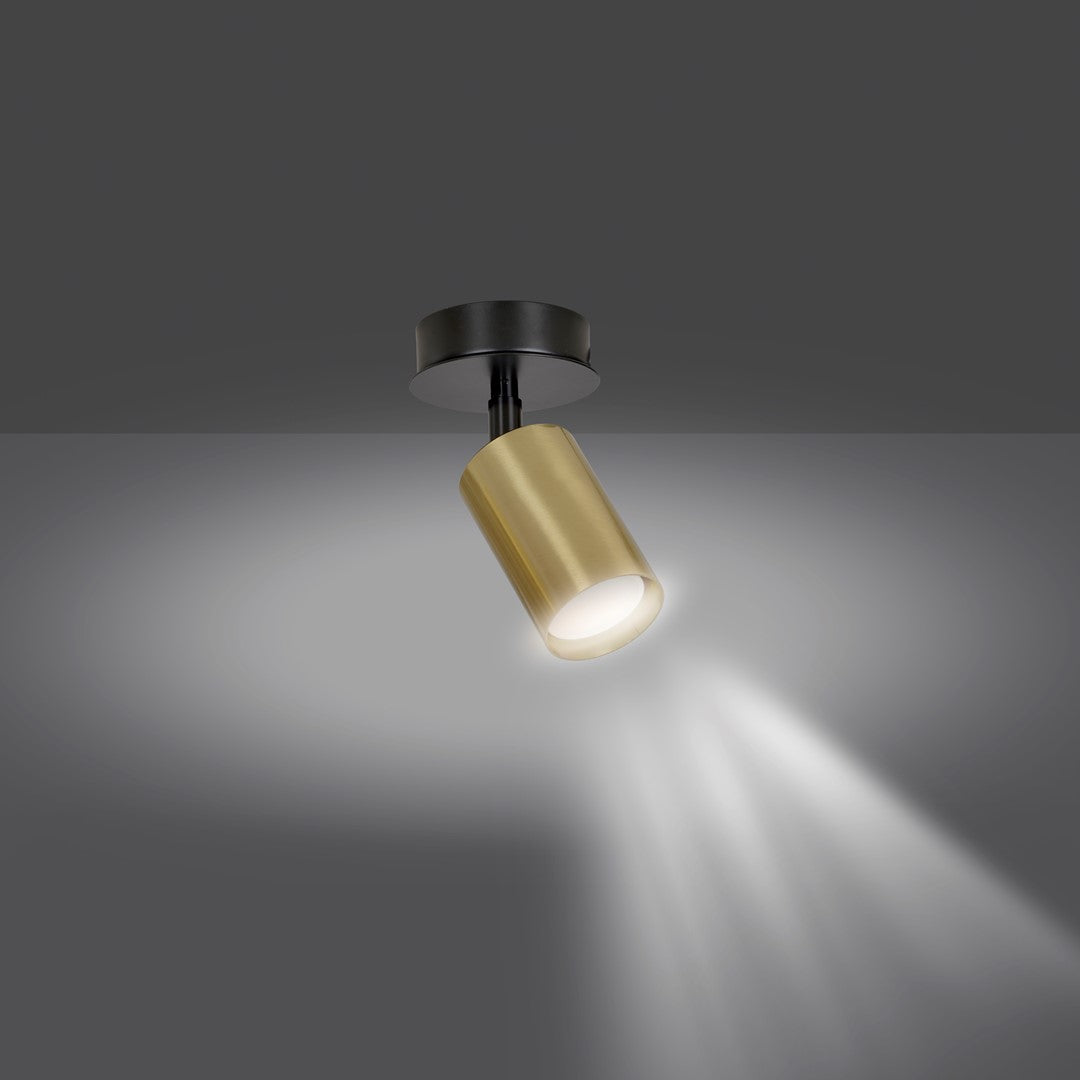 Zen 1 ceiling spotlight black