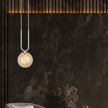 Glam 1 pendant light white/amber