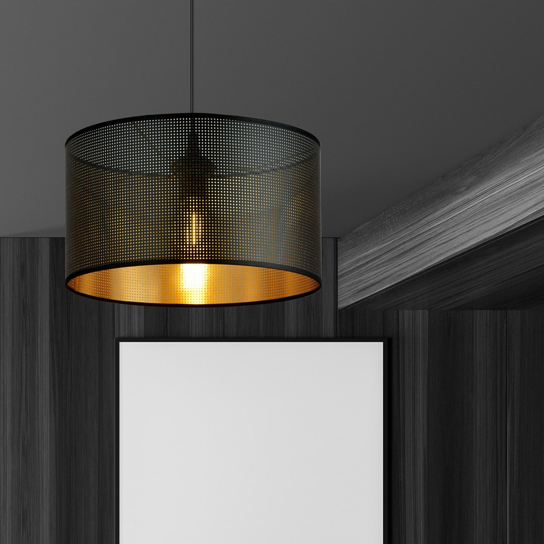 Aston 1 pendant light black/gold