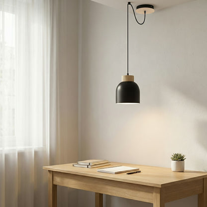 Kru 1 pendant light black