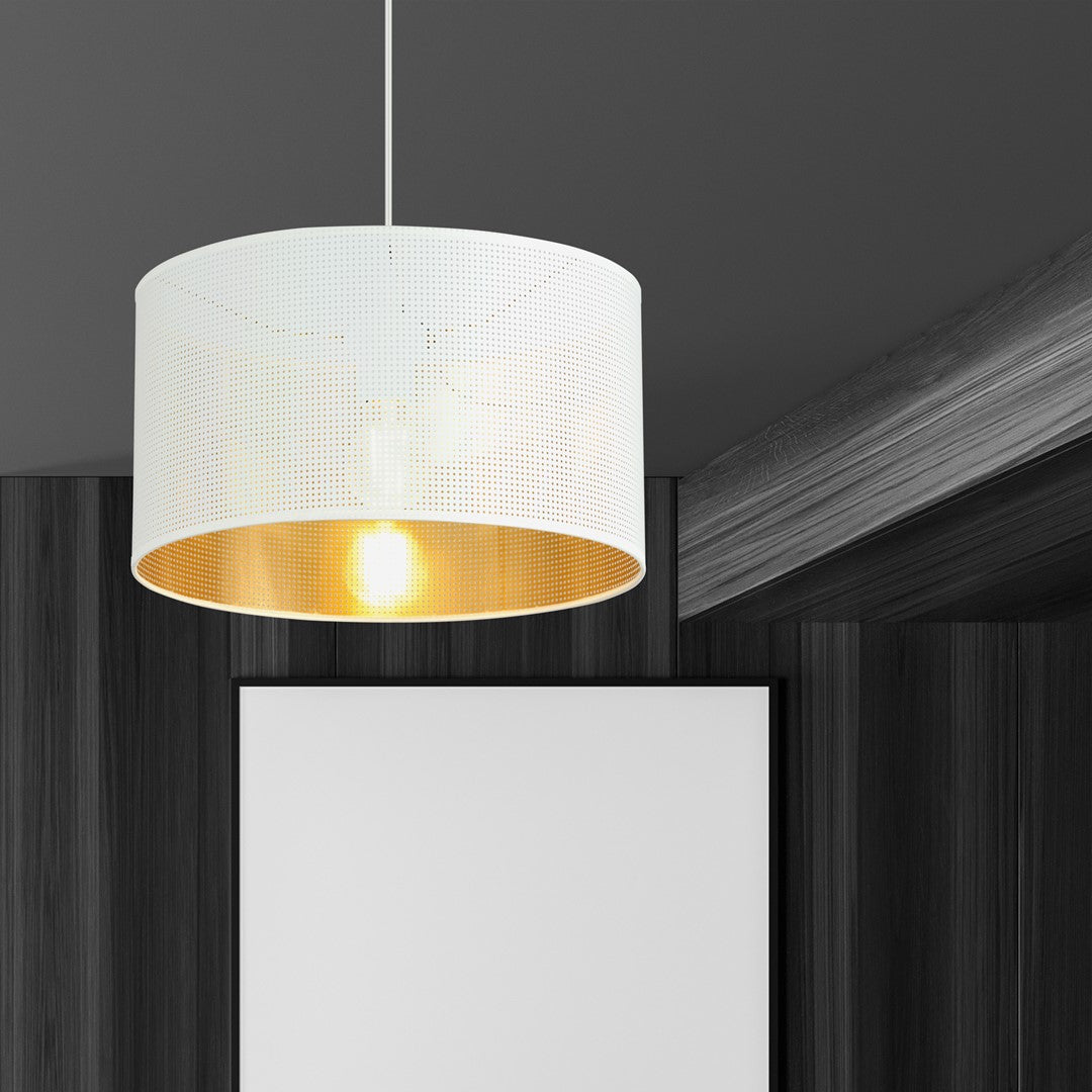 Aston 1 pendant light white/gold