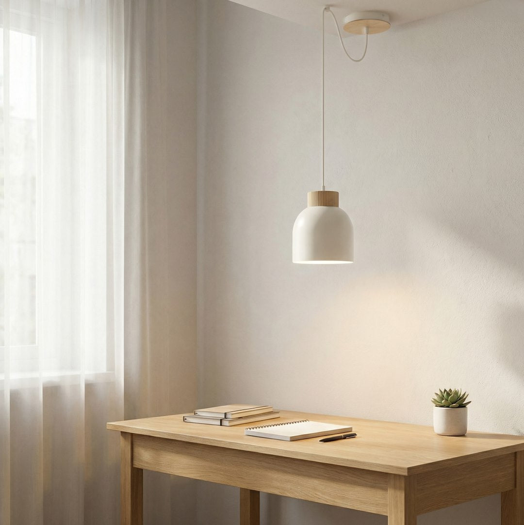 Kru 1 pendant light white