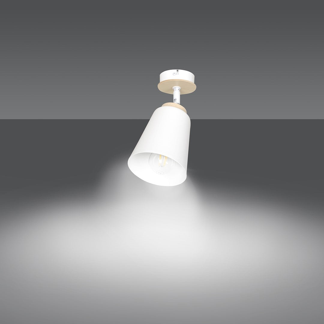 Atlas 1 ceiling spotlight white