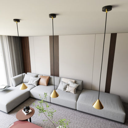 Elit 1 pendant light black/gold