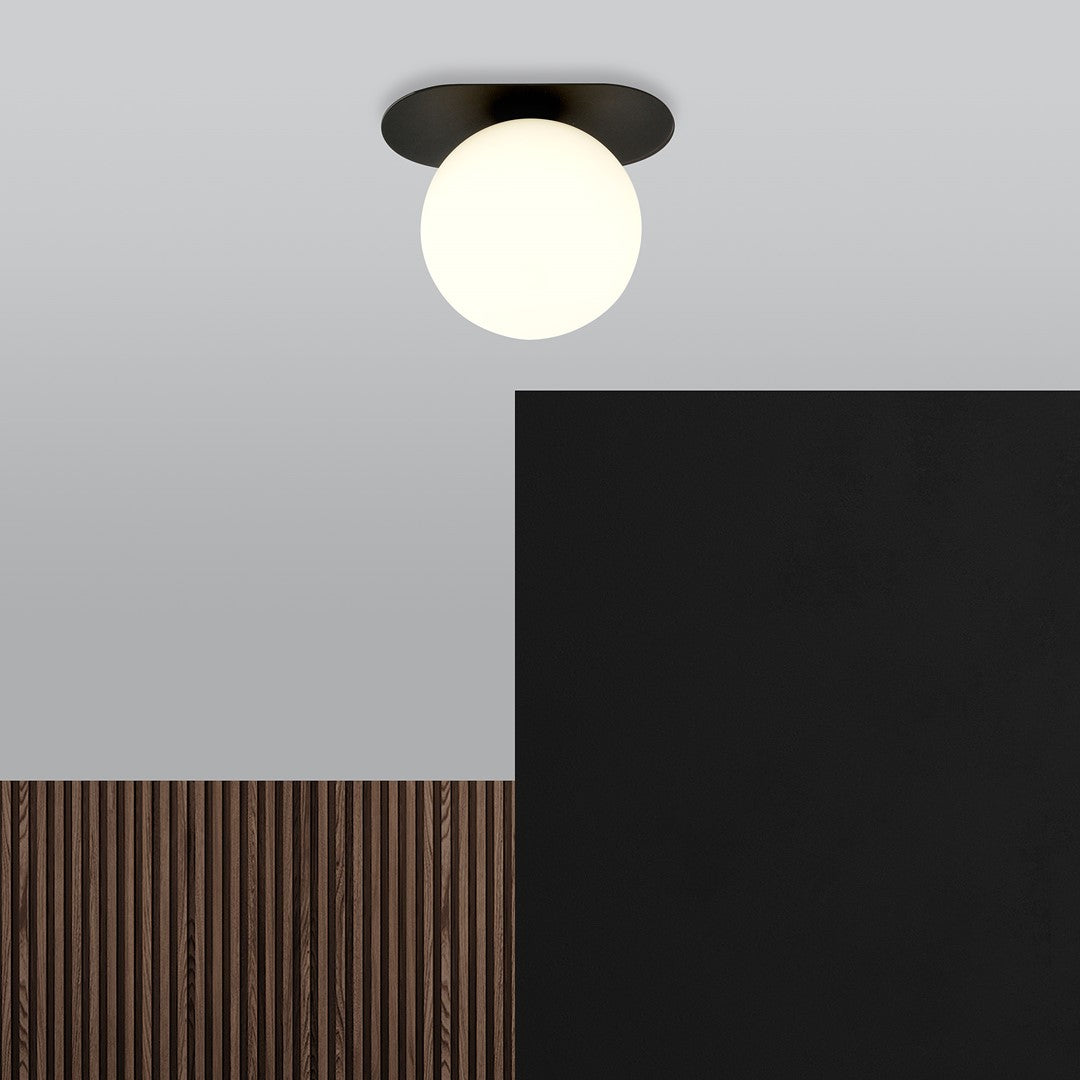 Plaza 1 ceiling lamp black/opal