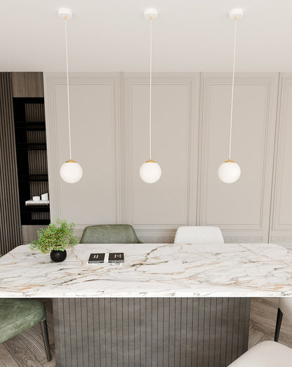 Royal 1 pendant light white