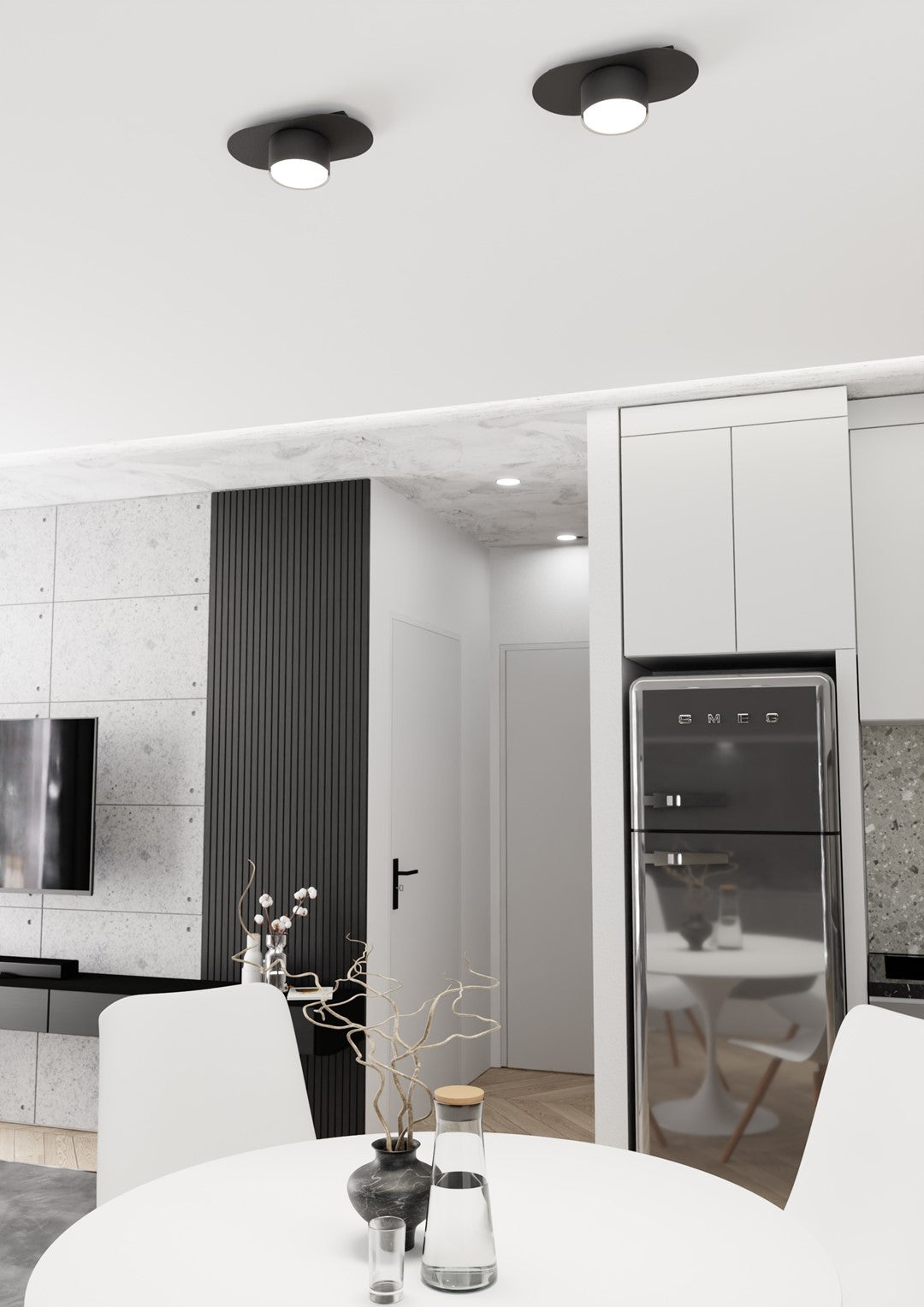 Stilo 1 ceiling lamp black
