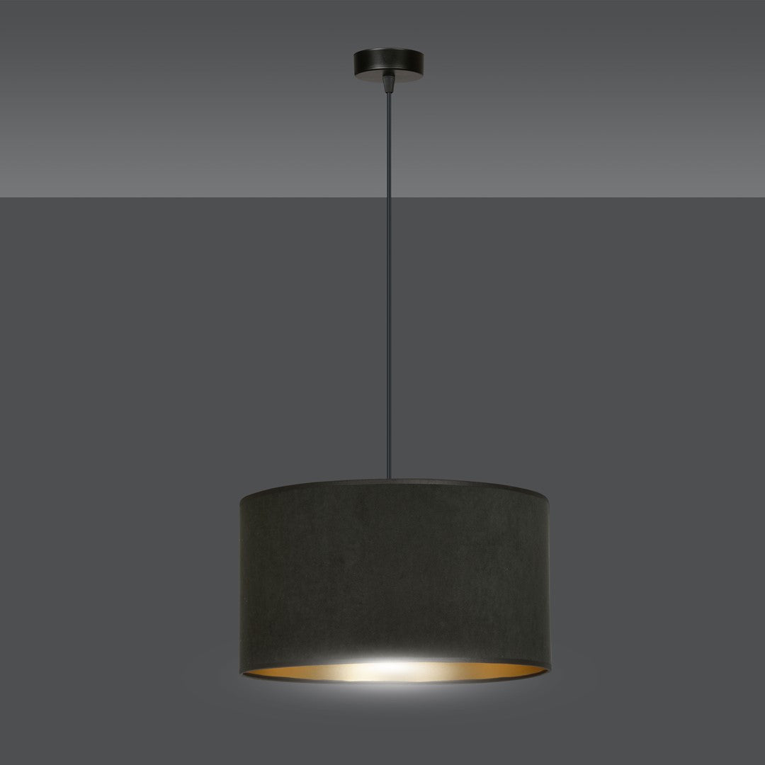 Hilde 1 pendant light black