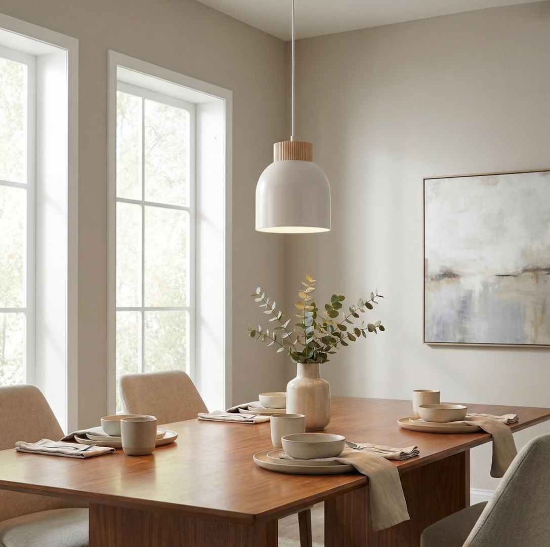 Vigo 1 pendant light white