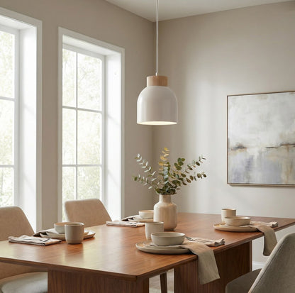 Vigo 1 pendant light white