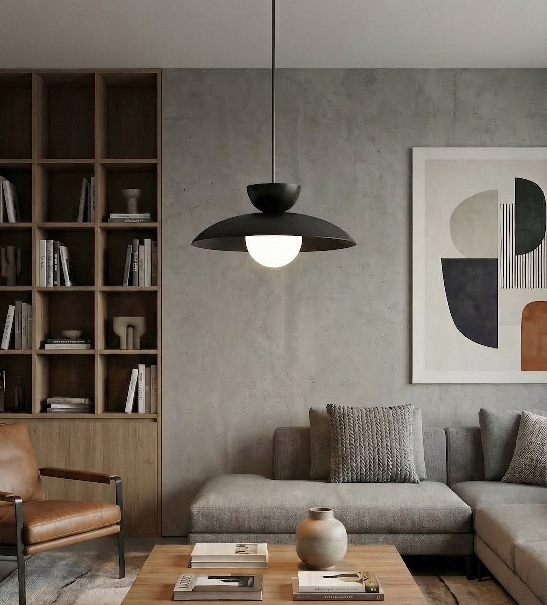 Mulan 1 pendant light black
