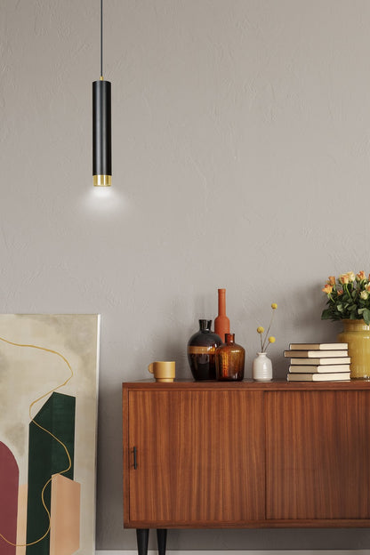 Kibo 1 pendant light blue/gold