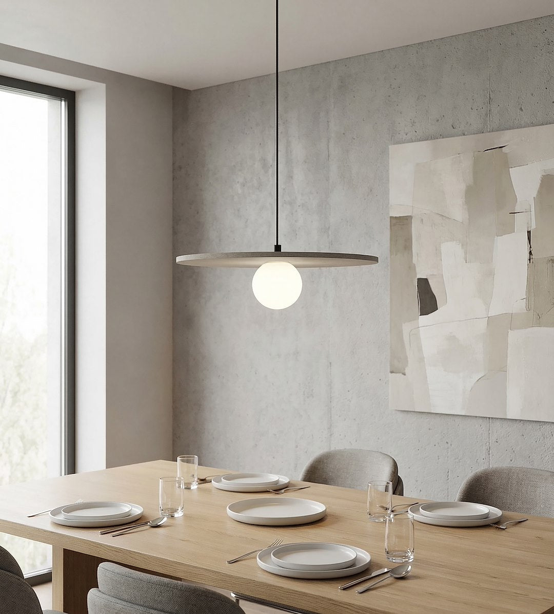 Calma 1 pendant light grey