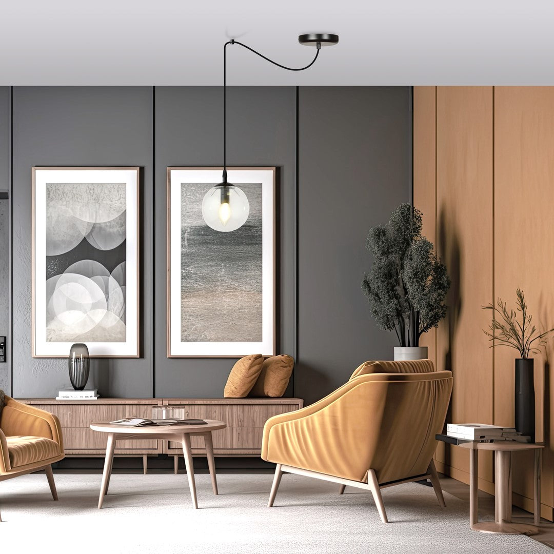 Gigi 1 pendant light clear