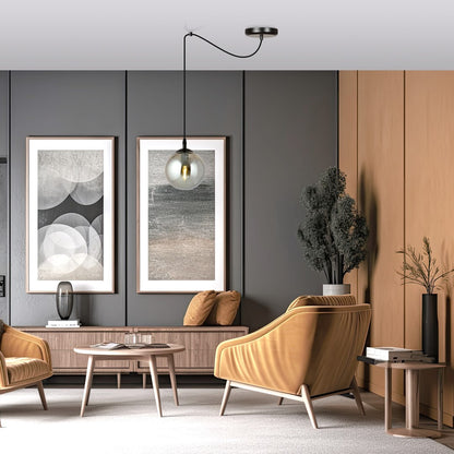 Gigi 1 pendant light graphite