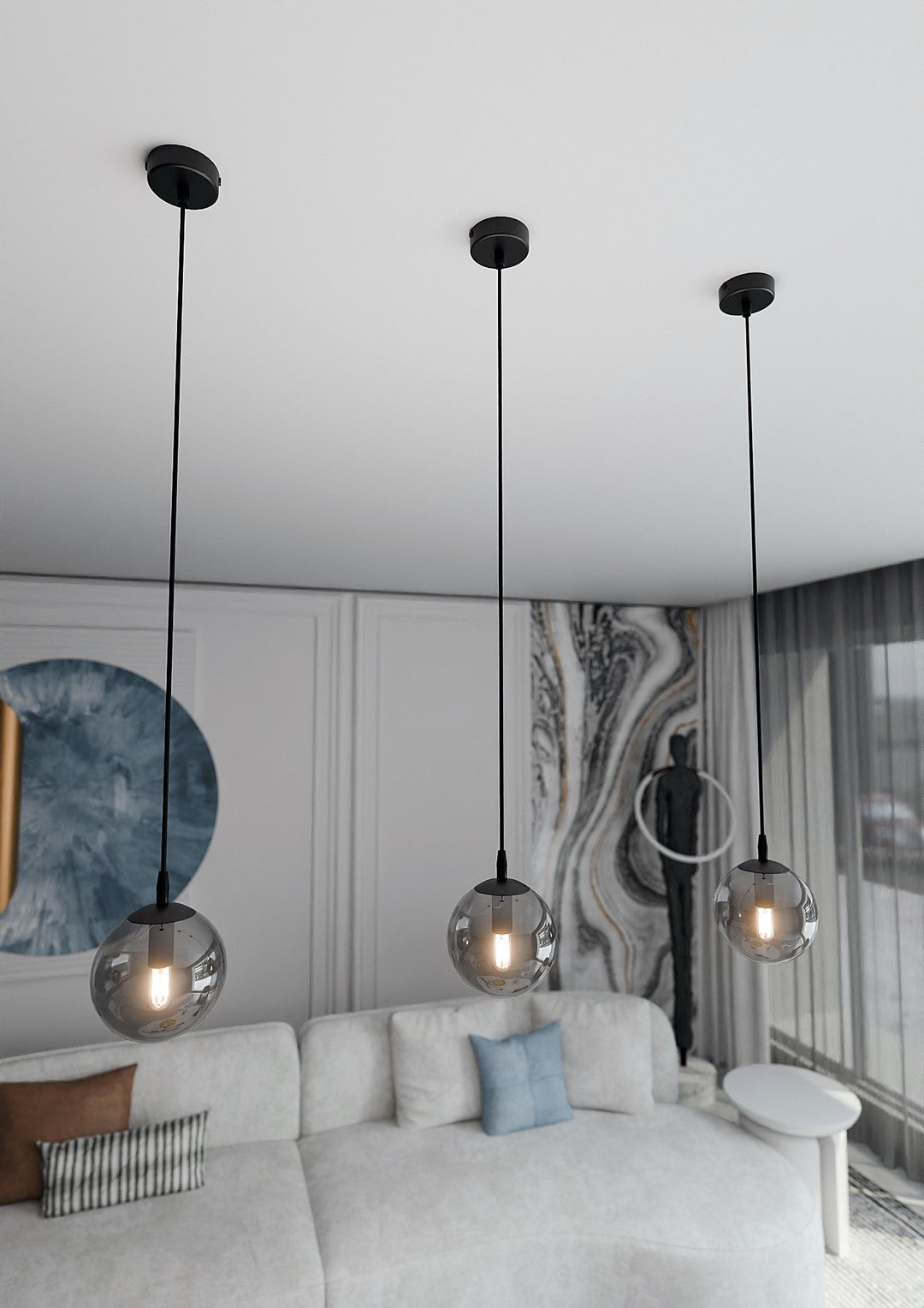 Cosmo 1 pendant light graphite