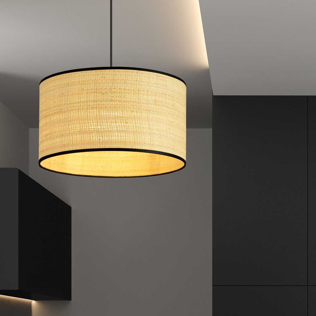 Aston 1 pendant light rattan