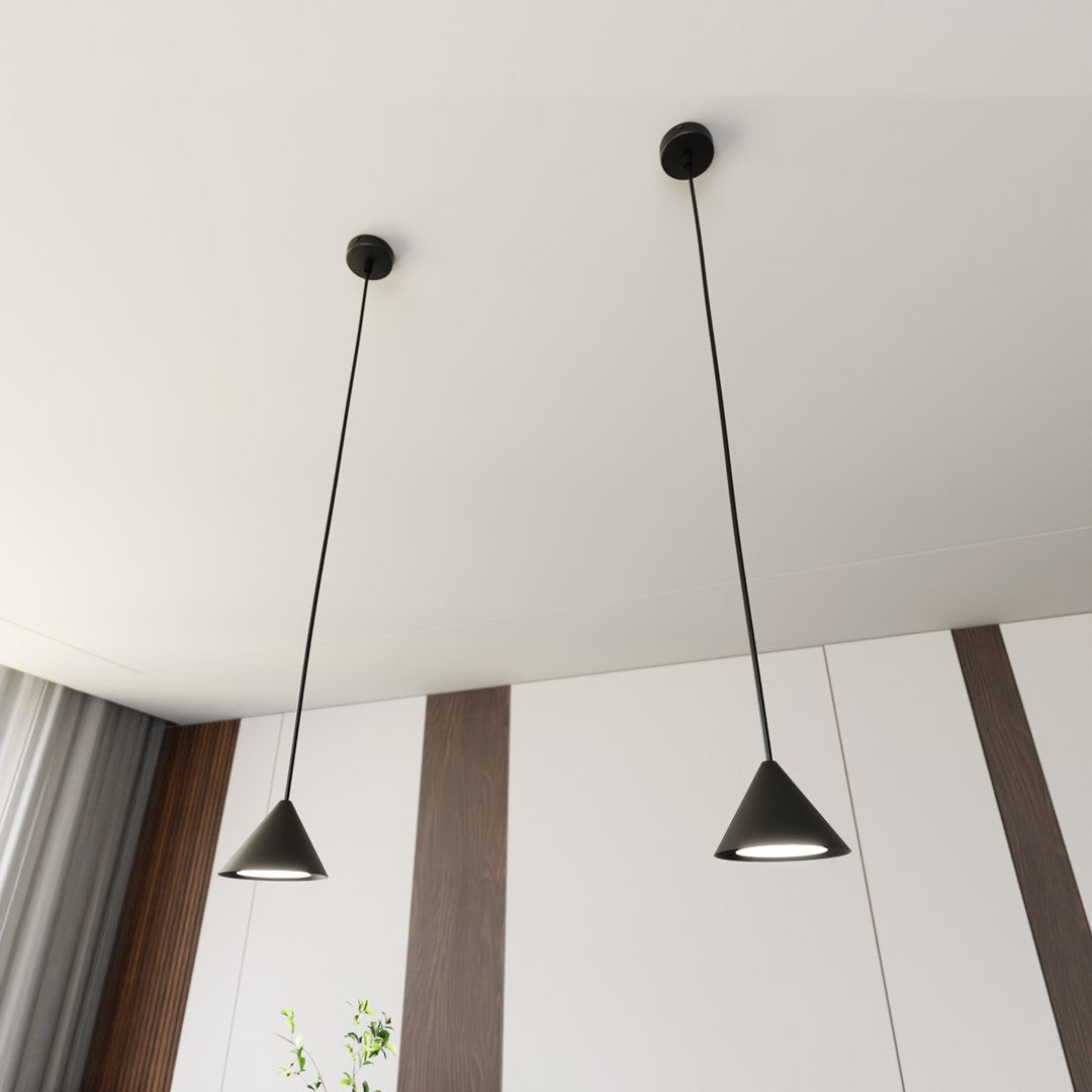 Elit 1 pendant light black