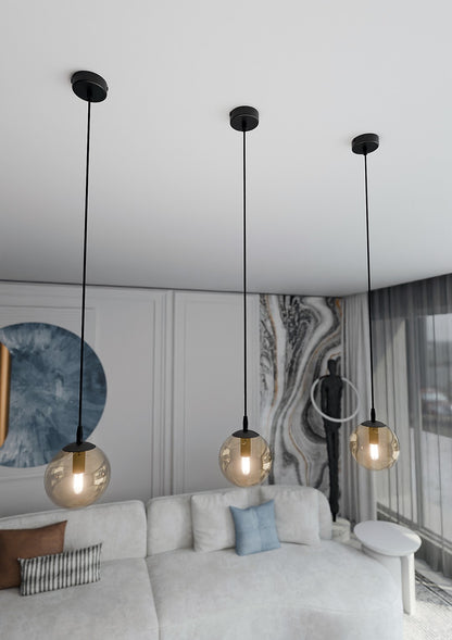 Cosmo 1 pendant light amber