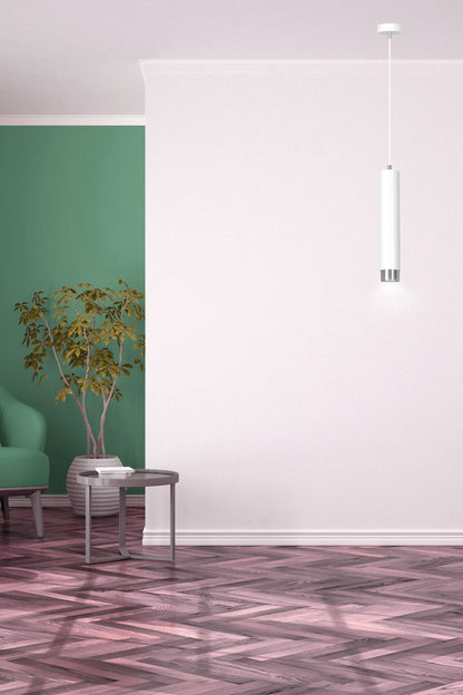 Kibo 1 pendant light white/chrome