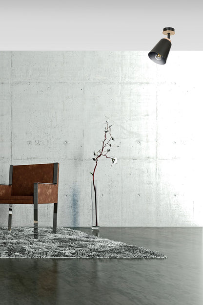 Atlas 1 ceiling spotlight black