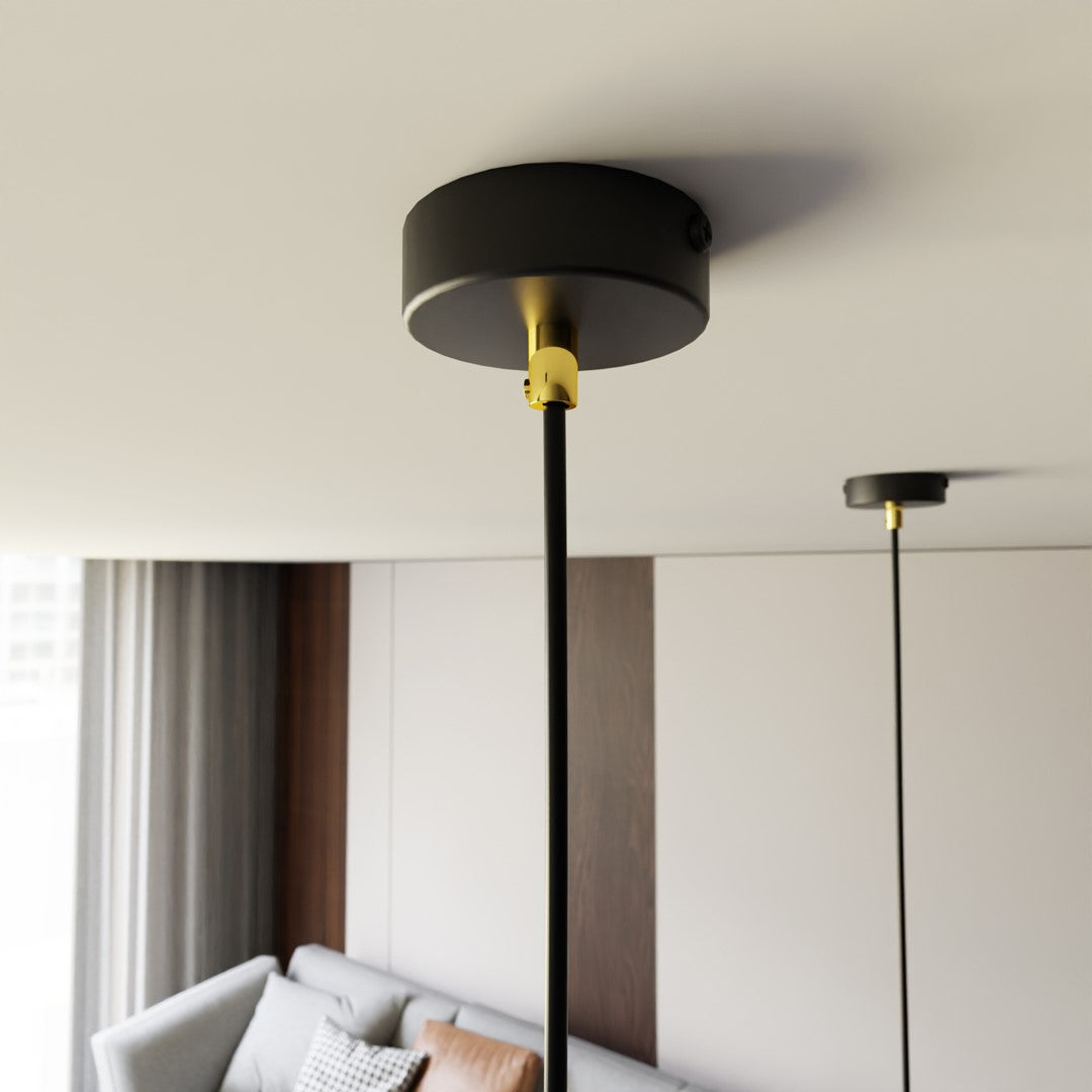 Elit 1 pendant light black/gold