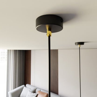Elit 1 pendant light black/gold