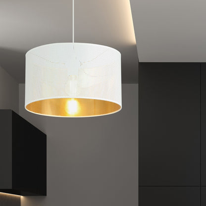 Aston 1 pendant light white/gold