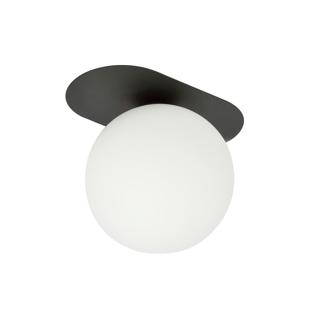 Plaza 1 ceiling lamp black/opal