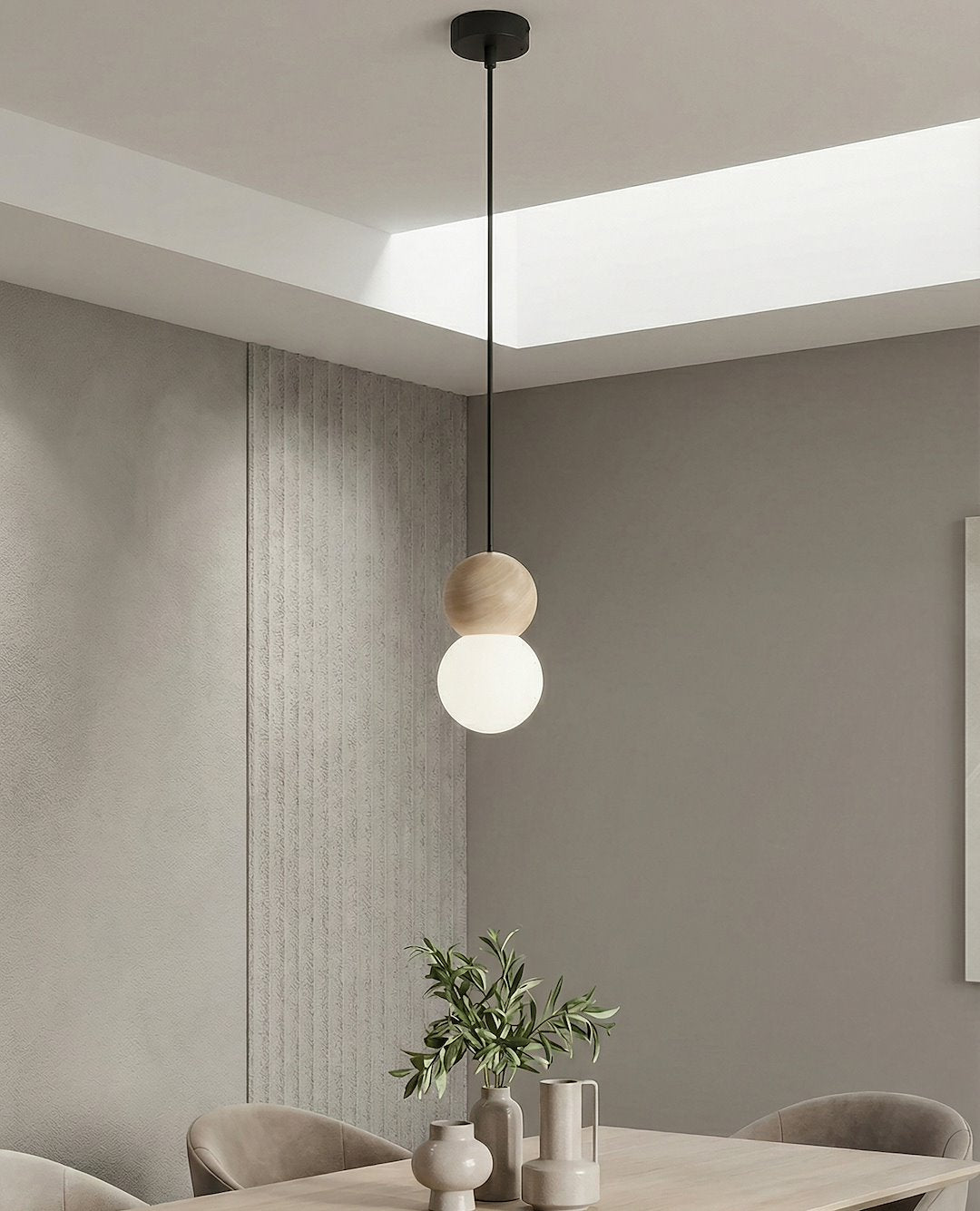 Loop 1 pendant light black