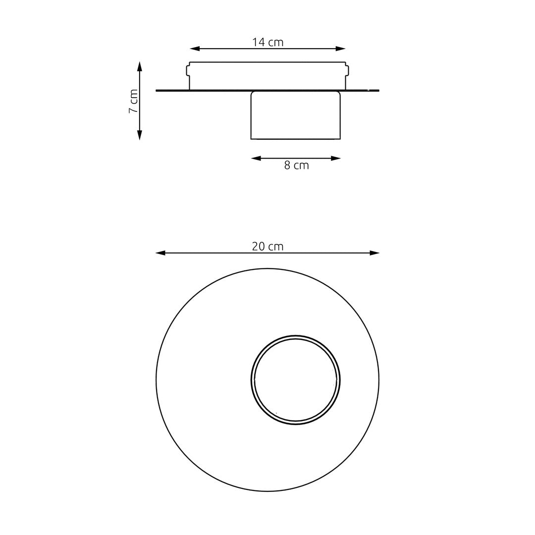 Bolx 1 ceiling lamp black