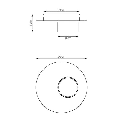 Bolx 1 ceiling lamp black