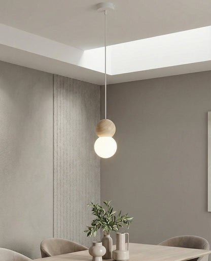 Loop 1 pendant light white