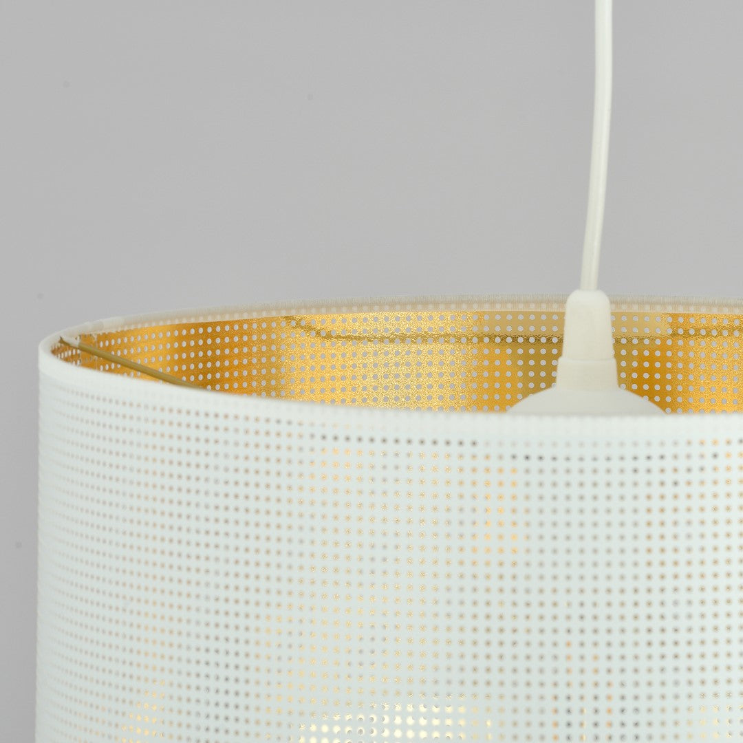 Aston 1 pendant light white/gold