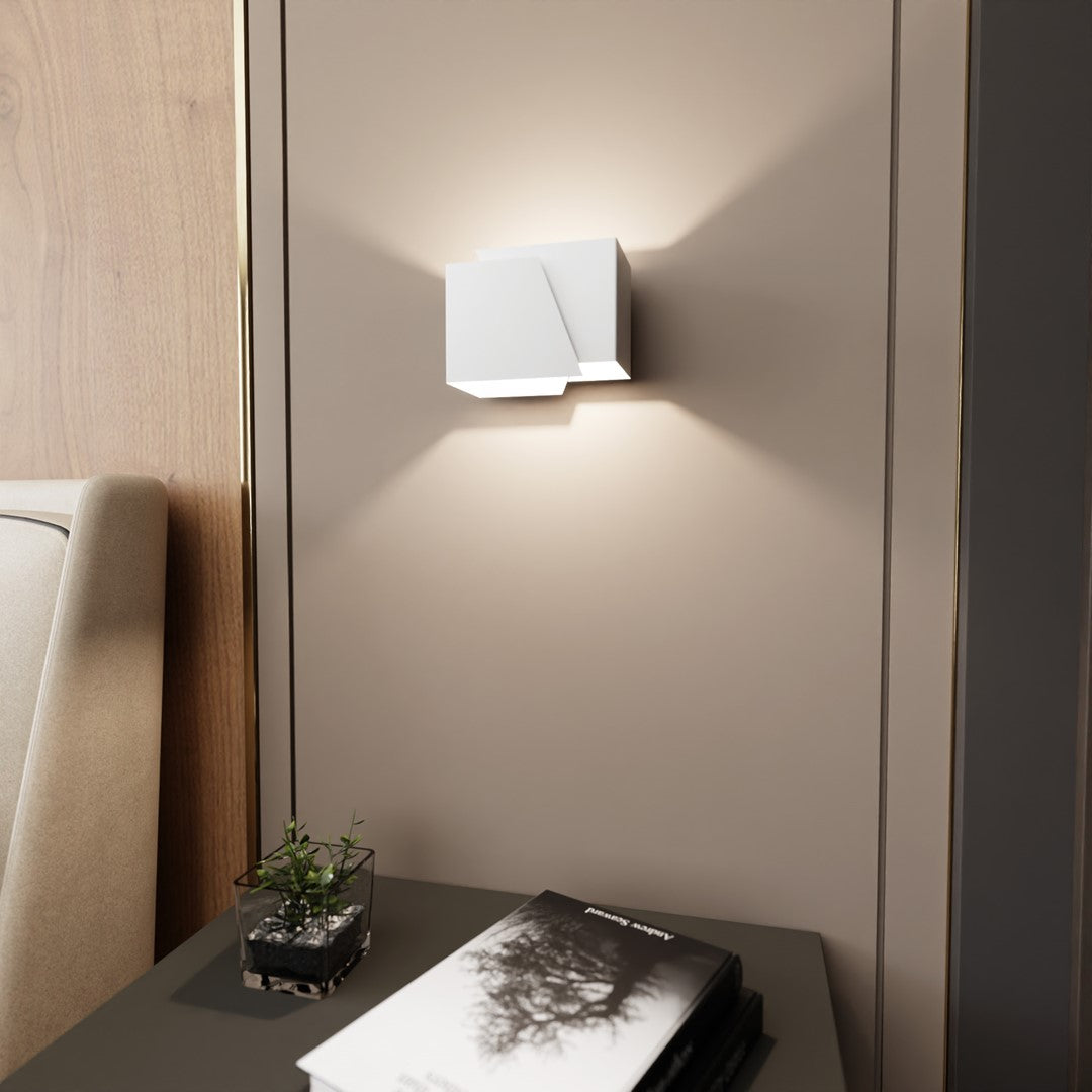Frost wall lamp white