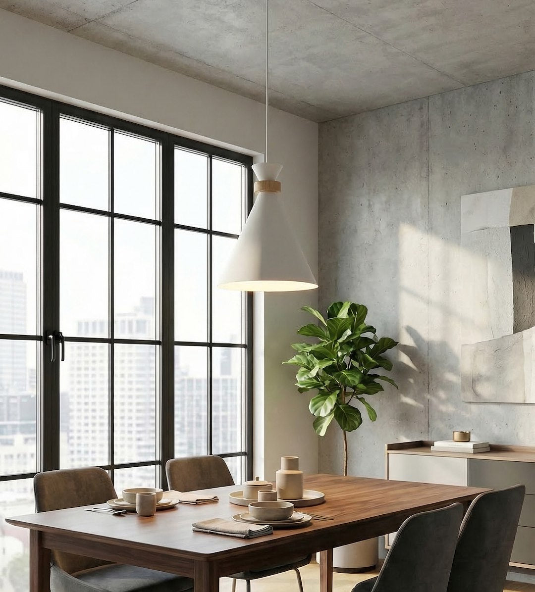 Zero 1 pendant light white