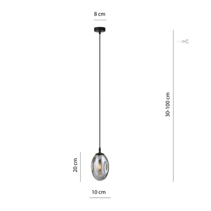 Astral 1 pendant light black/graphite