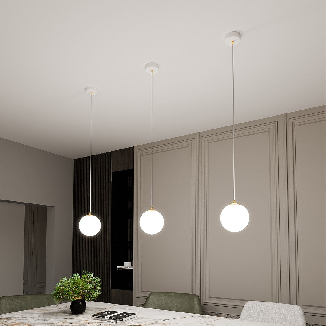 Royal 1 pendant light white