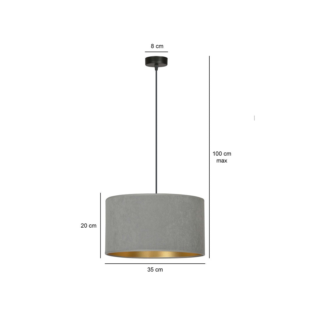 Hilde 1 pendant light grey