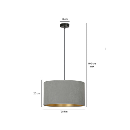 Hilde 1 pendant light grey