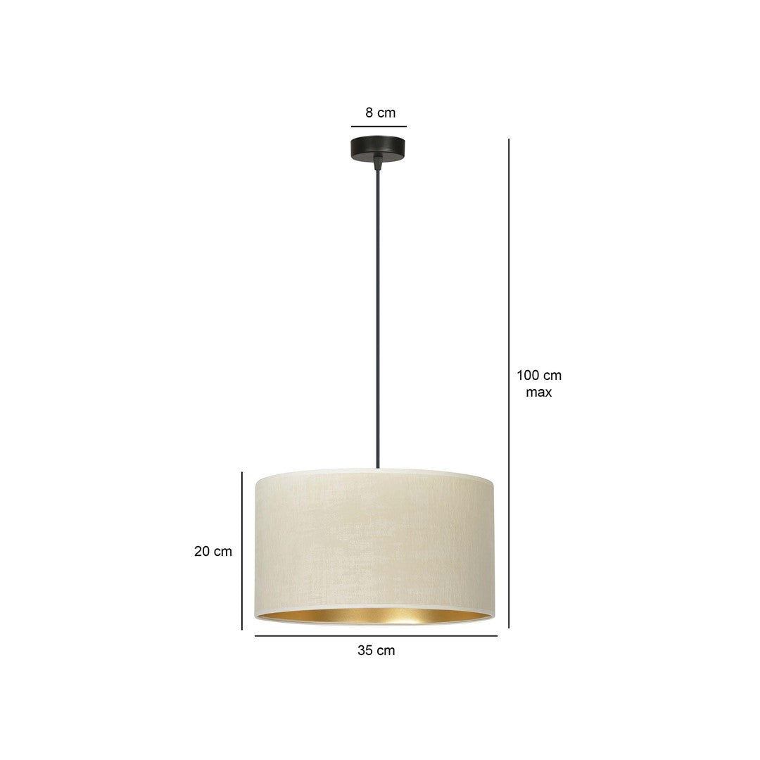 Hilde 1 pendant light white