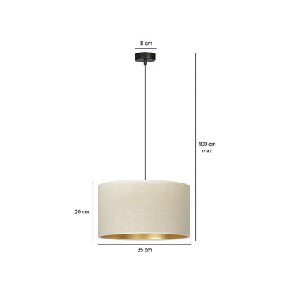 Hilde 1 pendant light white